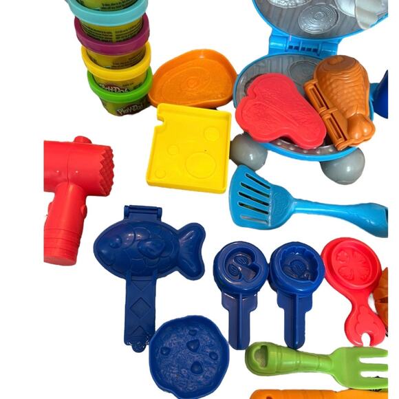 Play-doh BBQ and food cooking Playset kids preschool fun activity - Picture 2 of 4